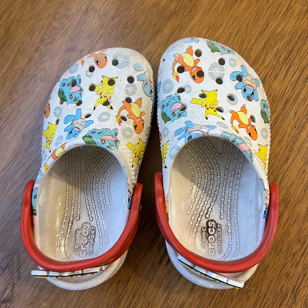 CROCS Kids' Cartoon Character Clogs - White and Red